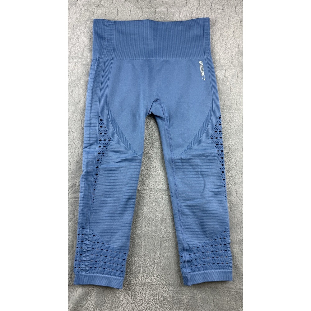 Gymshark Capri Athletic Leggings Detail Elastic Waist Women's Small Below Knee